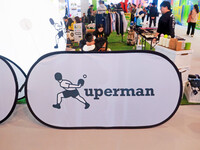 Xuperman, a sports brand founded by Chinese table tennis player and Olympic champion Xu Xin, debuts at the Shanghai Sports Expo in Shanghai,...