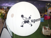 Xuperman, a sports brand founded by Chinese table tennis player and Olympic champion Xu Xin, debuts at the Shanghai Sports Expo in Shanghai,...