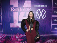 Emma Mizrahii attends the pink carpet for the 14th anniversary of Estilo DF at General Prim 30 in Mexico City, Mexico, on November 28, 2024....