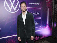 Juan Solo attends the pink carpet for the 14th anniversary of Estilo DF at General Prim 30 in Mexico City, Mexico, on November 28, 2024. (