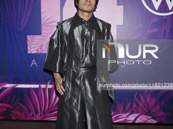 Luis David attends the pink carpet for the 14th anniversary of Estilo DF at General Prim 30 in Mexico City, Mexico, on November 28, 2024. (