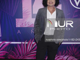 Cesar Loredo attends the pink carpet for the 14th anniversary of Estilo DF at General Prim 30 in Mexico City, Mexico, on November 28, 2024....