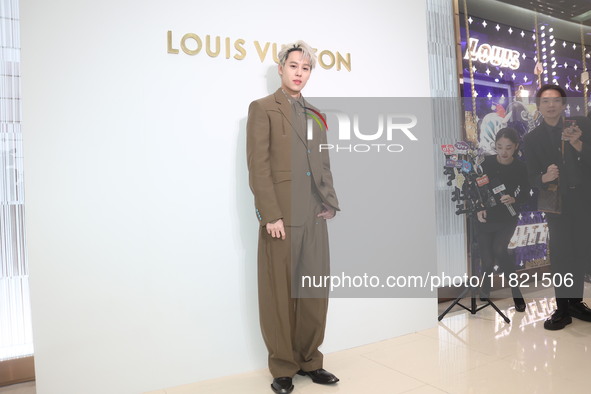 The opening ceremony of the Louis Vuitton flagship store takes place in Taipei, Taiwan province, China, on November 29, 2024. 