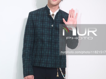 Taiwanese actor Fandy Fan attends the opening ceremony of the Louis Vuitton flagship store in Taipei, Taiwan province, China, on November 29...