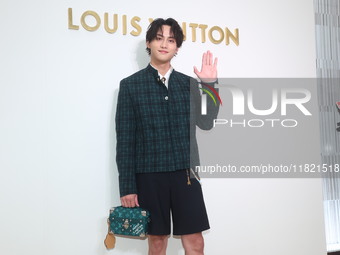 Taiwanese actor Fandy Fan attends the opening ceremony of the Louis Vuitton flagship store in Taipei, Taiwan province, China, on November 29...