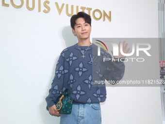 Taiwanese actor Patrick Shih attends the opening ceremony of the Louis Vuitton flagship store in Taipei, China, on November 29, 2024. (