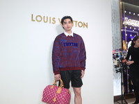 Taiwanese actor Kuang-Chen Chang attends the opening ceremony of the Louis Vuitton flagship store in Taipei, Taiwan province, China, on Nove...