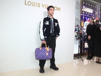 Taiwanese actor Justin Chien attends the opening ceremony of the Louis Vuitton flagship store in Taipei, Taiwan province, China, on November...