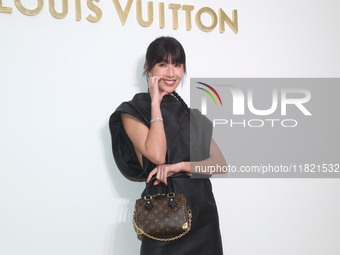 Taiwanese actress Sonia Sui attends the opening ceremony of the flagship store of Louis Vuitton in Taipei, Taiwan province, China, on Novemb...