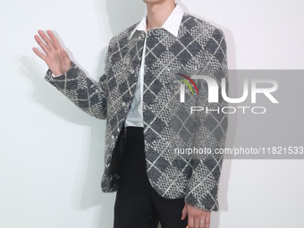 Taiwanese actor Austin Lin attends the opening ceremony of the Louis Vuitton flagship store in Taipei, Taiwan, on November 29, 2024. (