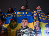 KRAKOW, POLAND - NOVEMBER 29:
On the evening of the 1010th day of Russia's invasion of Ukraine, a few members of the Ukrainian diaspora held...