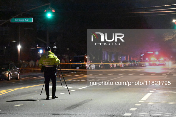 A pedestrian is struck by a vehicle in the Baychester neighborhood of Bronx, New York, United States, on November 30, 2024. At approximately...