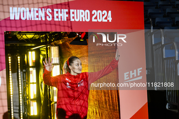 STOICA Angela Stefania is in action during the Romania vs. Czechia match at the Women's EHF EURO 2024 in Fonix Arena, Debrecen, on November...