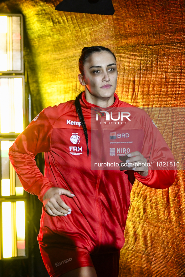 BAZALIU Bianca Maria is in action during the Romania vs. Czechia match at the Women's EHF EURO 2024 in Fonix Arena, Debrecen, on November 29...