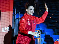 Alicia Maria participates in the Romania vs. Czechia match during the Women's EHF EURO 2024 at Fonix Arena in Debrecen, Hungary, on November...