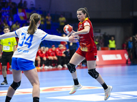 BOICIUC Alisia-Lorena is in action during the Romania vs. Czechia match at the Women's EHF EURO 2024, in Fonix Arena, Debrecen, on November...