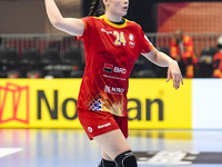 BOICIUC Alisia-Lorena is in action during the Romania vs. Czechia match at the Women's EHF EURO 2024, in Fonix Arena, Debrecen, on November...