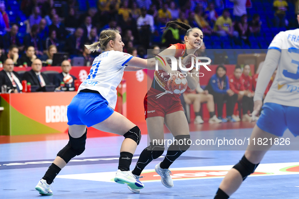 NECULA Ioana Rebeca participates in the match between Romania and Czechia during the Women's EHF EURO 2024 in Fonix Arena, Debrecen, on Nove...