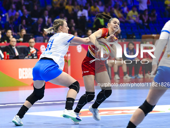 NECULA Ioana Rebeca participates in the match between Romania and Czechia during the Women's EHF EURO 2024 in Fonix Arena, Debrecen, on Nove...