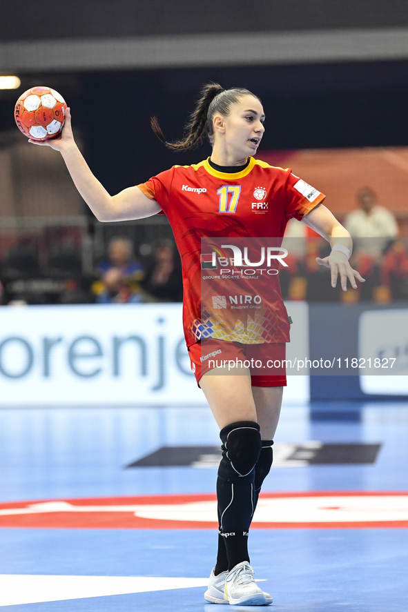 NECULA Ioana Rebeca participates in the match between Romania and Czechia during the Women's EHF EURO 2024 in Fonix Arena, Debrecen, on Nove...