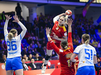 STOICA Angela Stefania is in action during the Romania vs. Czechia match at the Women's EHF EURO 2024 in Fonix Arena, Debrecen, on November...