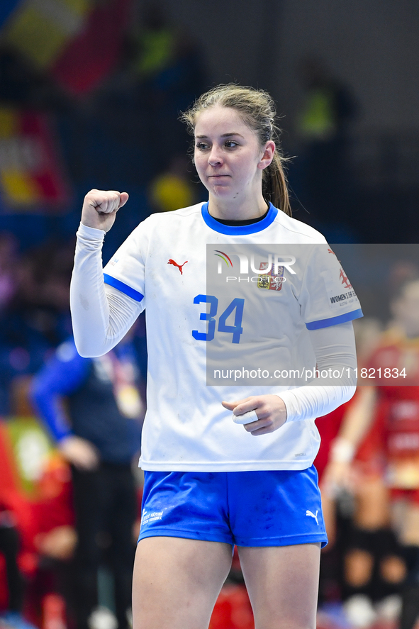 FRANKOVA Julie is in action during Romania vs. Czechia - Women's EHF EURO 2024, in Fonix Arena, Debrecen, on November 29, 2024 