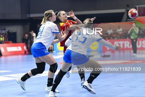 NECULA Ioana Rebeca participates in the match between Romania and Czechia during the Women's EHF EURO 2024 in Fonix Arena, Debrecen, on Nove...