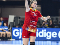 BOICIUC Alisia-Lorena is in action during the Romania vs. Czechia match at the Women's EHF EURO 2024, in Fonix Arena, Debrecen, on November...