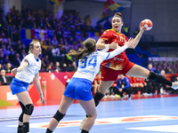 Alicia Maria participates in the match between Romania and Czechia during the Women's EHF EURO 2024 at Fonix Arena in Debrecen, Hungary, on...