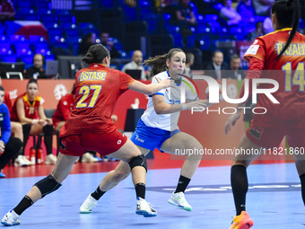 SUSTACKOVA Marketa is in action during the Romania vs. Czechia match at the Women's EHF EURO 2024 in Fonix Arena, Debrecen, on November 29,...