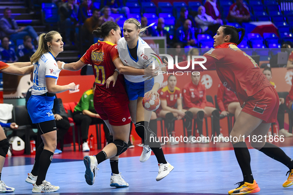 STELLNEROVA Alena is in action during Romania vs. Czechia - Women's EHF EURO 2024, in Fonix Arena, Debrecen, on November 29, 2024 