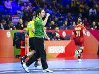 Bianca Tomina competes during the Romania vs. Czechia match at the Women's EHF EURO 2024 in Fonix Arena, Debrecen, on November 29, 2024 (