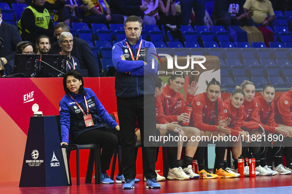 PERA Constantin Florentin participates in the Romania vs. Czechia match during the Women's EHF EURO 2024 in Fonix Arena, Debrecen, on Novemb...