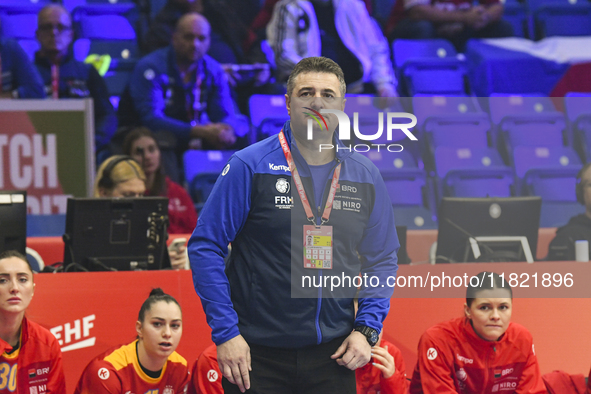 PERA Constantin Florentin participates in the match between Romania and Czechia during the Women's EHF EURO 2024 in Debrecen, Hungary, on No...