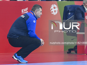 PERA Constantin Florentin participates in the match between Romania and Czechia during the Women's EHF EURO 2024 in Debrecen, Hungary, on No...