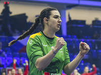 Bianca Tomina competes during the Romania vs. Czechia match at the Women's EHF EURO 2024 in Fonix Arena, Debrecen, on November 29, 2024 (