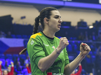 Bianca Tomina competes during the Romania vs. Czechia match at the Women's EHF EURO 2024 in Fonix Arena, Debrecen, on November 29, 2024 (