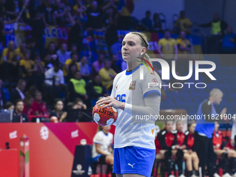 CHOLEVOVA Charlotte is in action during the Romania vs. Czechia match at the Women's EHF EURO 2024 in Fonix Arena, Debrecen, on November 29,...