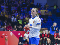 CHOLEVOVA Charlotte is in action during the Romania vs. Czechia match at the Women's EHF EURO 2024 in Fonix Arena, Debrecen, on November 29,...