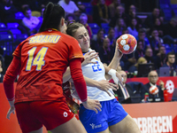 SUSTACKOVA Marketa is in action during the Romania vs. Czechia match at the Women's EHF EURO 2024 in Fonix Arena, Debrecen, on November 29,...