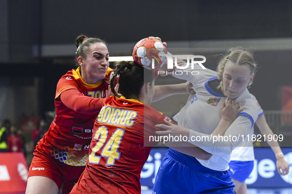 SUSTACKOVA Marketa is in action during the Romania vs. Czechia match at the Women's EHF EURO 2024 in Fonix Arena, Debrecen, on November 29,...