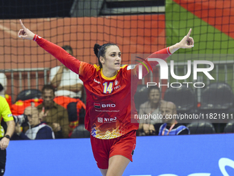 BAZALIU Bianca Maria is in action during the Romania vs. Czechia match at the Women's EHF EURO 2024 in Fonix Arena, Debrecen, on November 29...