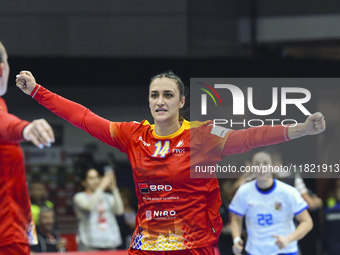 BAZALIU Bianca Maria is in action during the Romania vs. Czechia match at the Women's EHF EURO 2024 in Fonix Arena, Debrecen, on November 29...