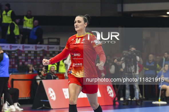 BAZALIU Bianca Maria is in action during the Romania vs. Czechia match at the Women's EHF EURO 2024 in Fonix Arena, Debrecen, on November 29...