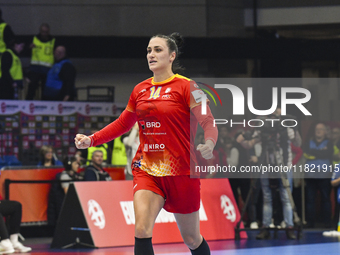 BAZALIU Bianca Maria is in action during the Romania vs. Czechia match at the Women's EHF EURO 2024 in Fonix Arena, Debrecen, on November 29...