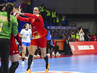 BAZALIU Bianca Maria is in action during the Romania vs. Czechia match at the Women's EHF EURO 2024 in Fonix Arena, Debrecen, on November 29...