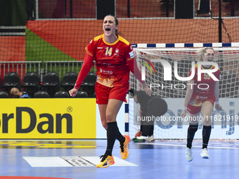 BAZALIU Bianca Maria is in action during the Romania vs. Czechia match at the Women's EHF EURO 2024 in Fonix Arena, Debrecen, on November 29...