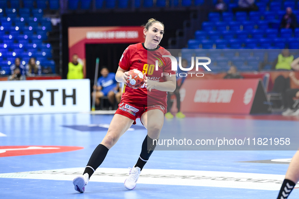 RAICEVIC Milena is in action during the Montenegro vs. Serbia match at the Women's EHF EURO 2024 in Fonix Arena, Debrecen, on November 29, 2...