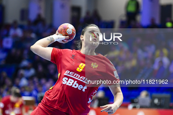 JAUKOVIC Durdina is in action during Montenegro vs. Serbia - Women's EHF EURO 2024 in Fonix Arena, Debrecen, on November 29, 2024 