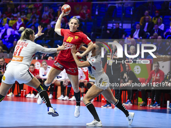 RAICEVIC Milena is in action during the Montenegro vs. Serbia match at the Women's EHF EURO 2024 in Fonix Arena, Debrecen, on November 29, 2...